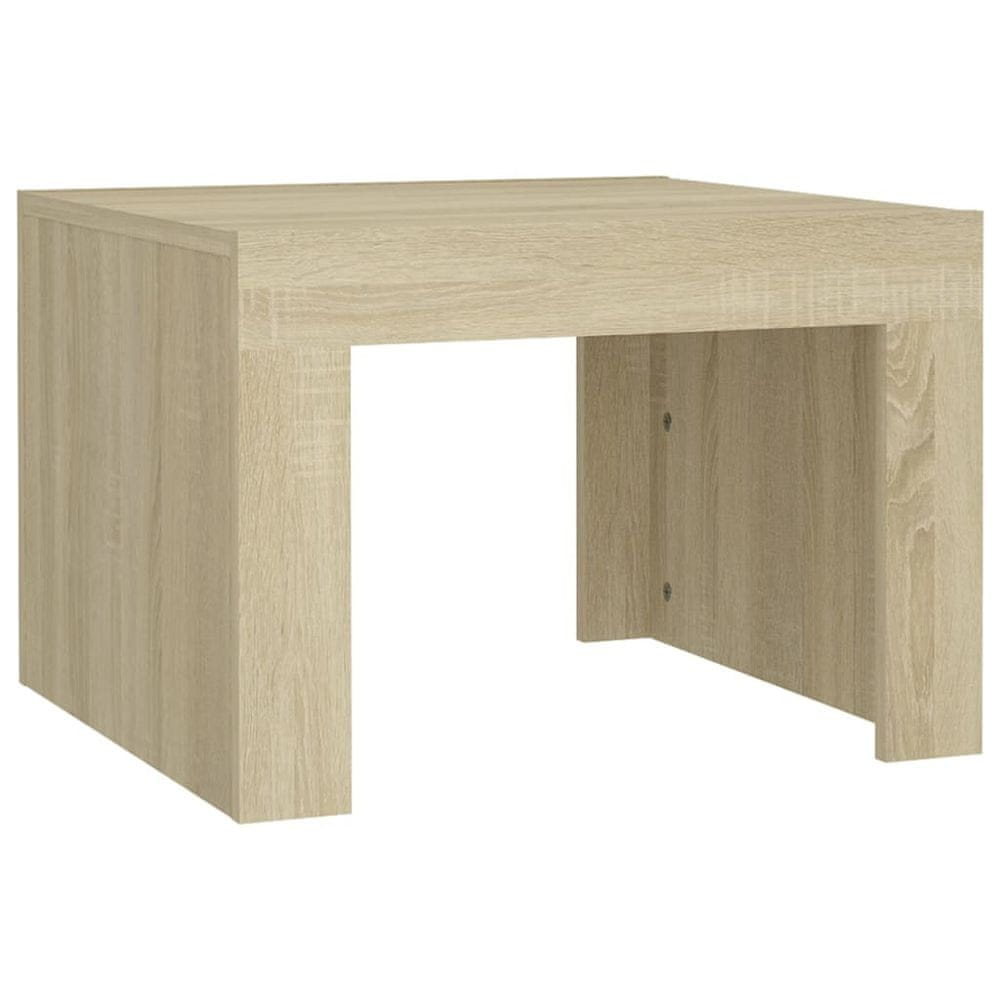 Vidaxl Konferenčný stolík dub sonoma 50x50x35 cm drevotrieska